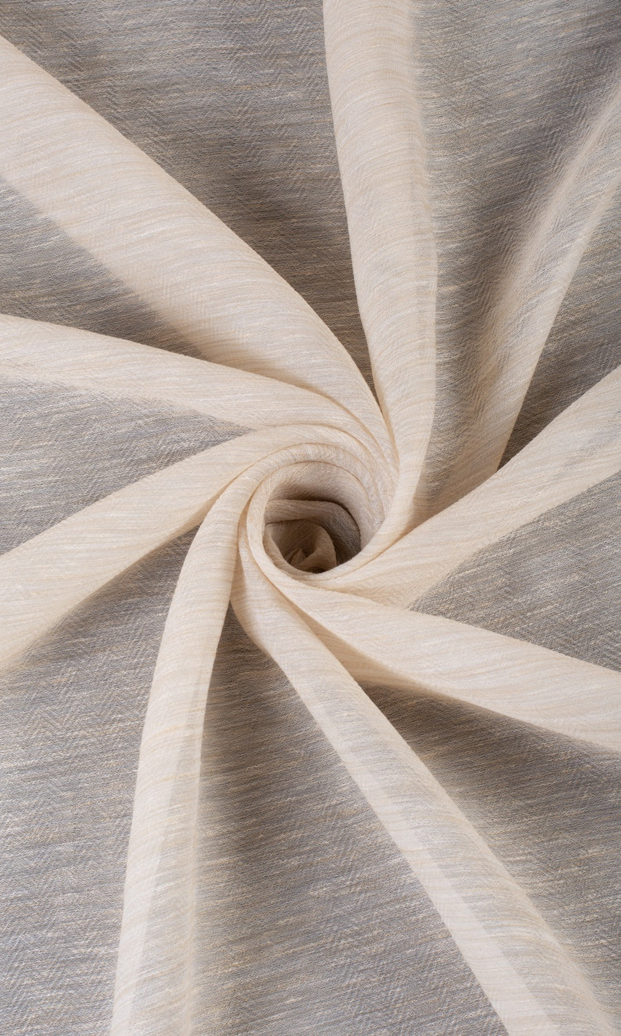Sheer Home Textile Fabric Material Sample (Pale Beige)