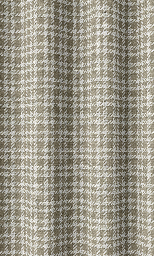 Modern Check Patterned Shades (Tan Brown)