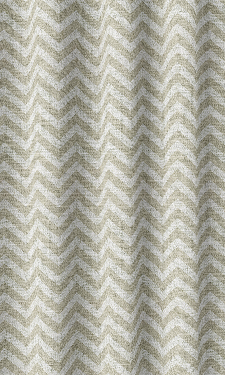 Chevron Print Home Décor Fabric By the Metre (Beige/ White)