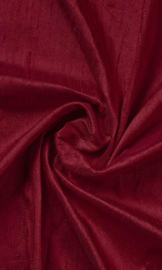 Pure Silk Roman Shades (Raspberry Red)