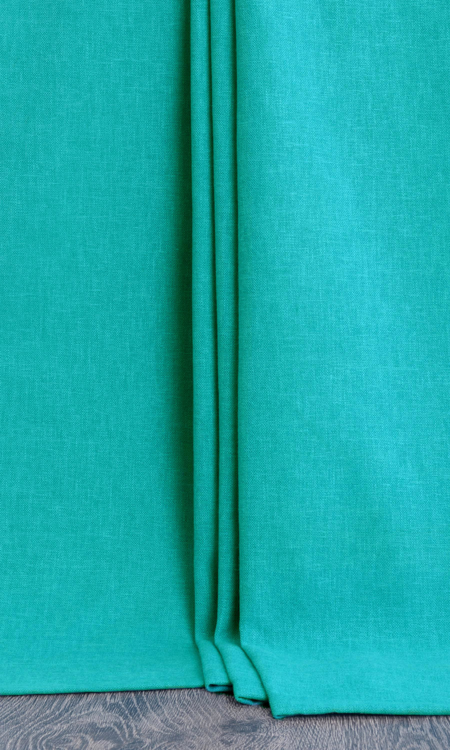 Linen-Blend Home Textile Fabric Material By the Yard (Turquoise Blue)