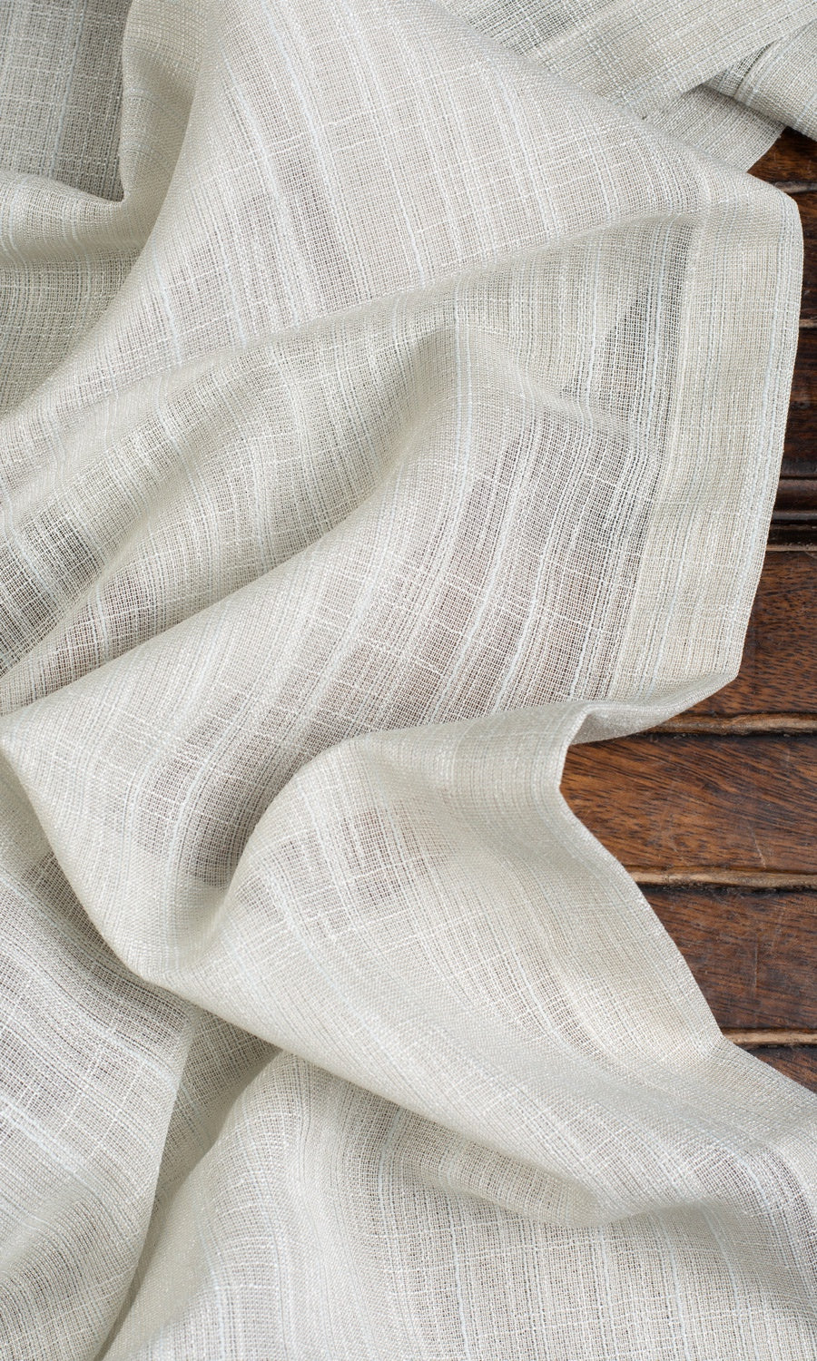 Plain Sheer Fabric Sample for Roman Blinds & Shades (Light Grey)