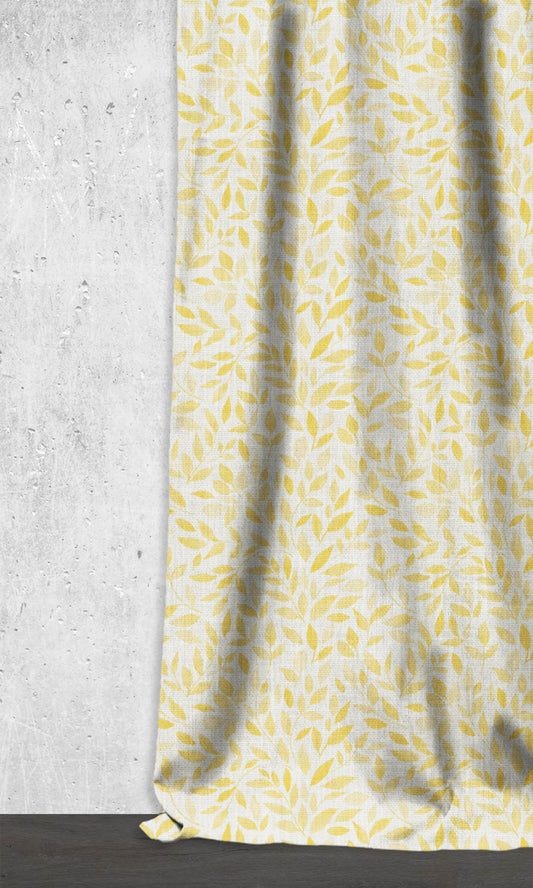 Botanical Print Blinds (White/ Yellow)