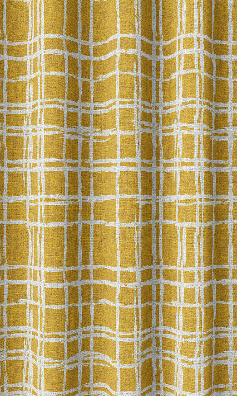 Abstract Print Home Décor Fabric By the Metre (Yellow/ White)