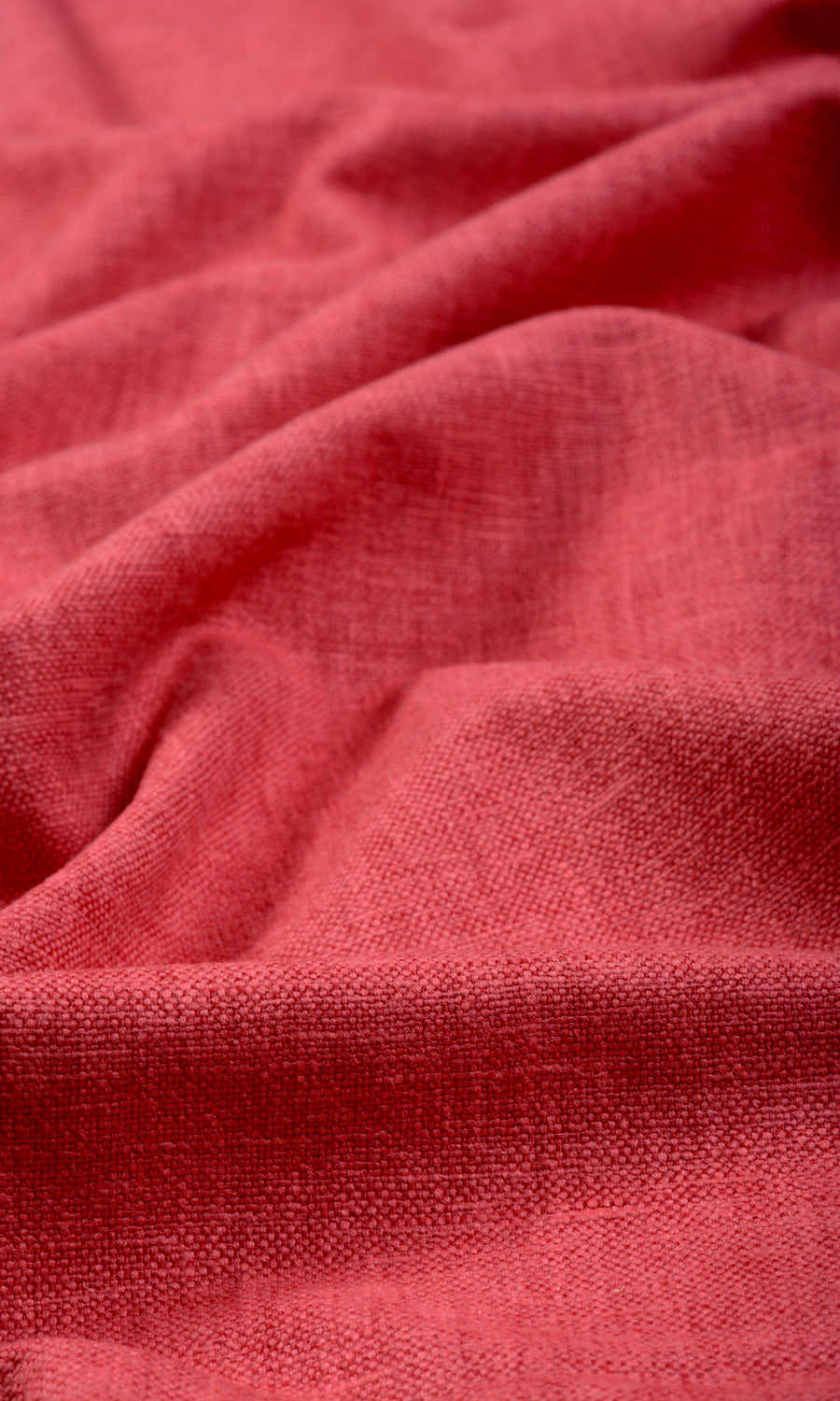 Linen-Blend Window Treatments Fabric By the Yard (Red)