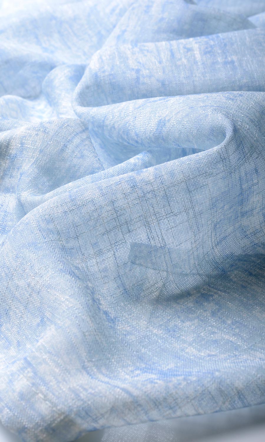 Sheer Home Textile Fabric Material By the Yard (Blue)