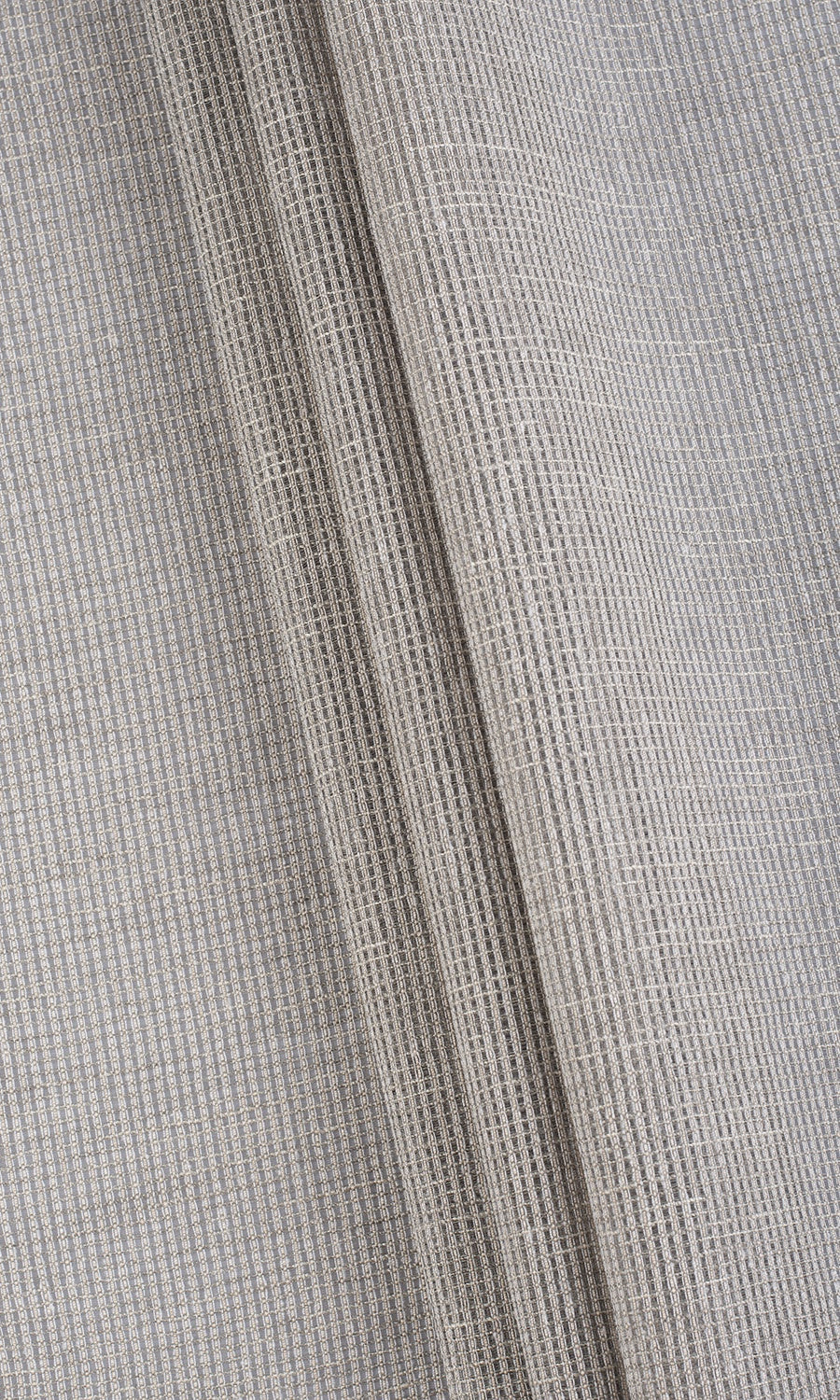 Checkered Sheer Home Textile Fabric Material By the Yard (Grey)