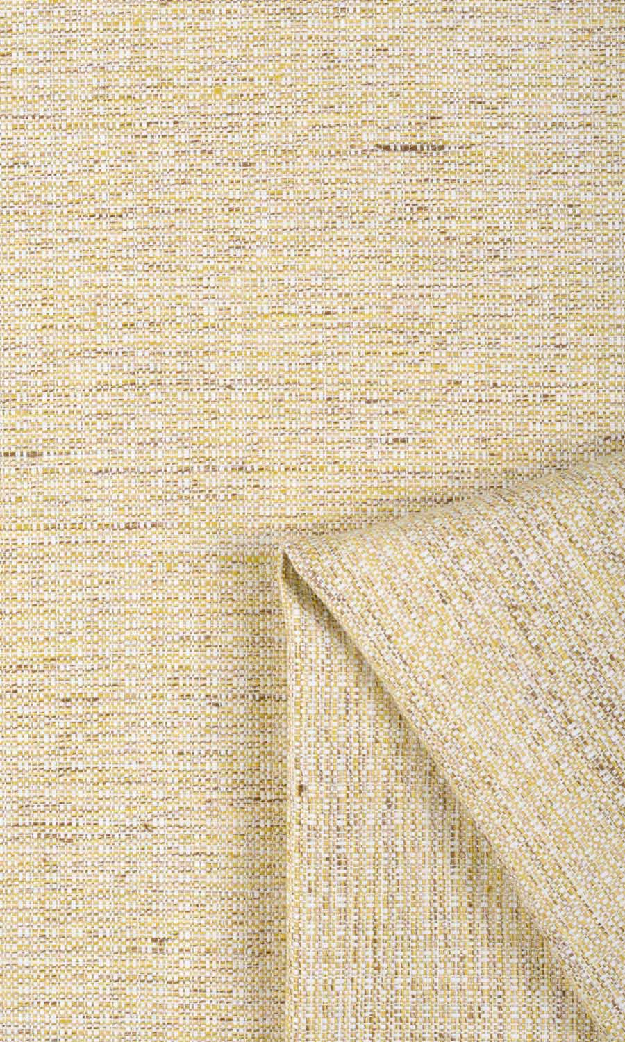 Textured Poly-Cotton Fabric By the Yard for Curtains & Drapes (Yellow)