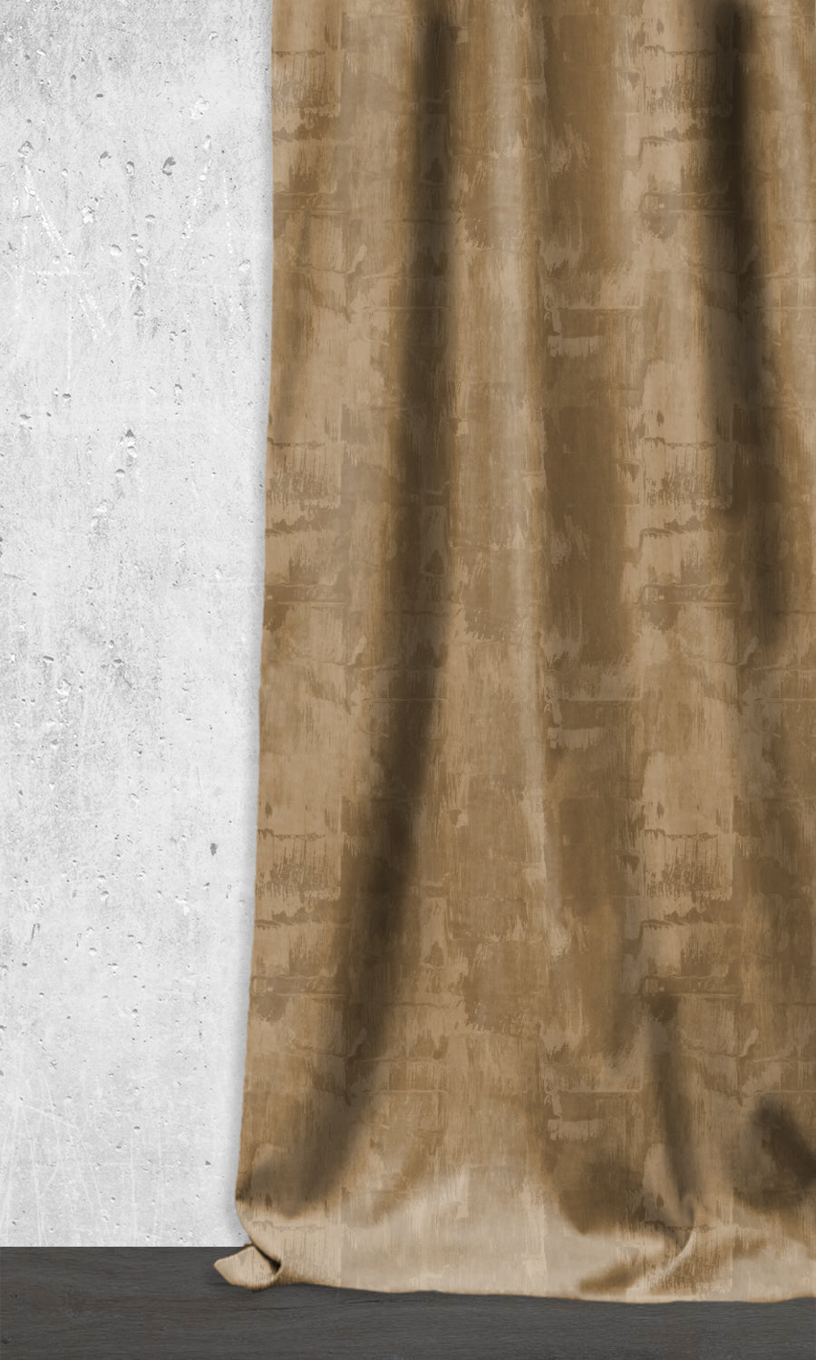 Room Darkening Striped Window Treatments Fabric By the Yard (Brown/ Beige)