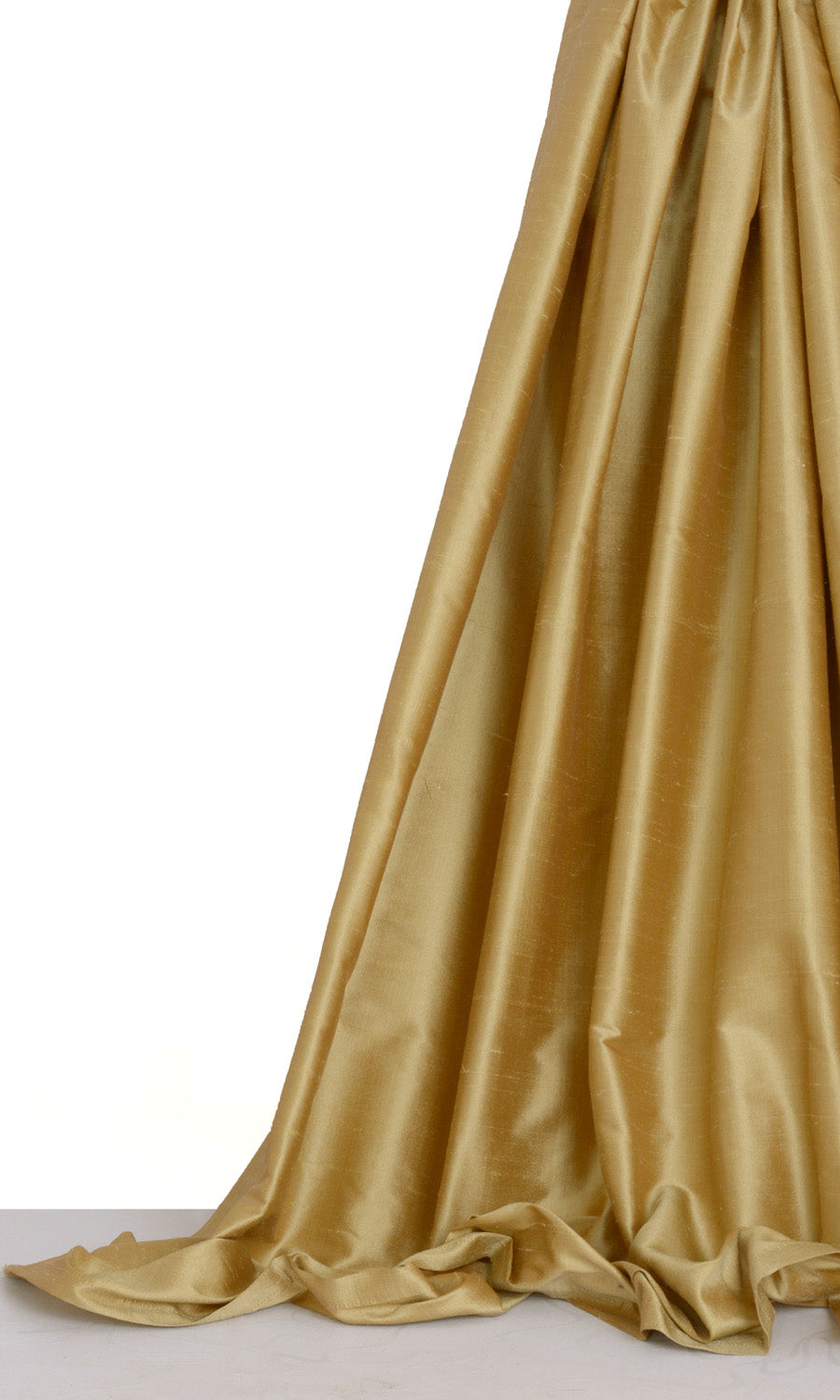 Shantung Silk Window Treatments Fabric By the Yard (Biscotti Yellow)