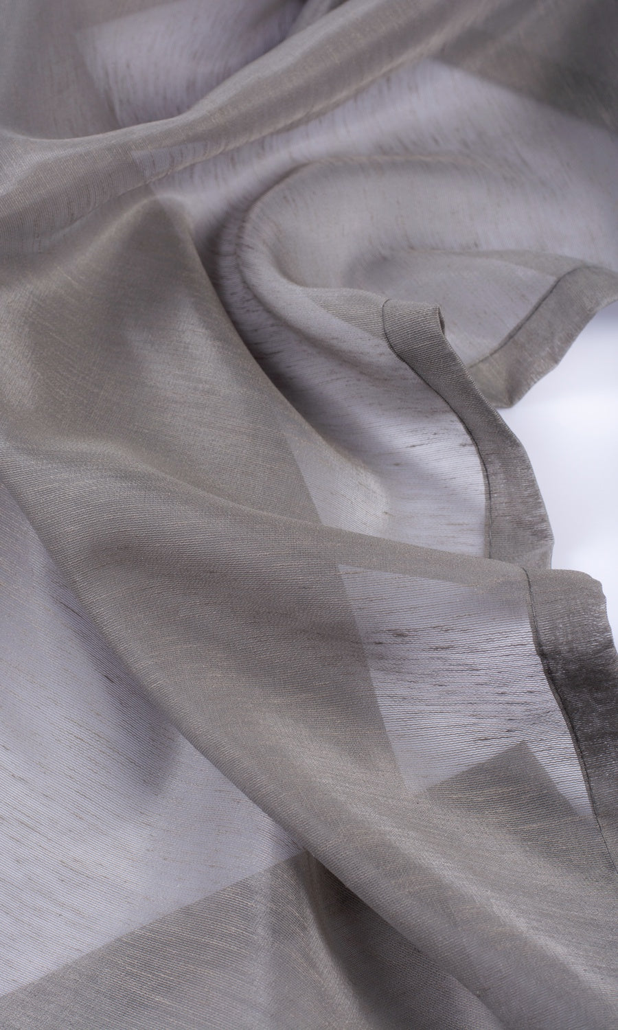 Plain Sheer Home Décor Fabric By the Yard (Coffee Brown)