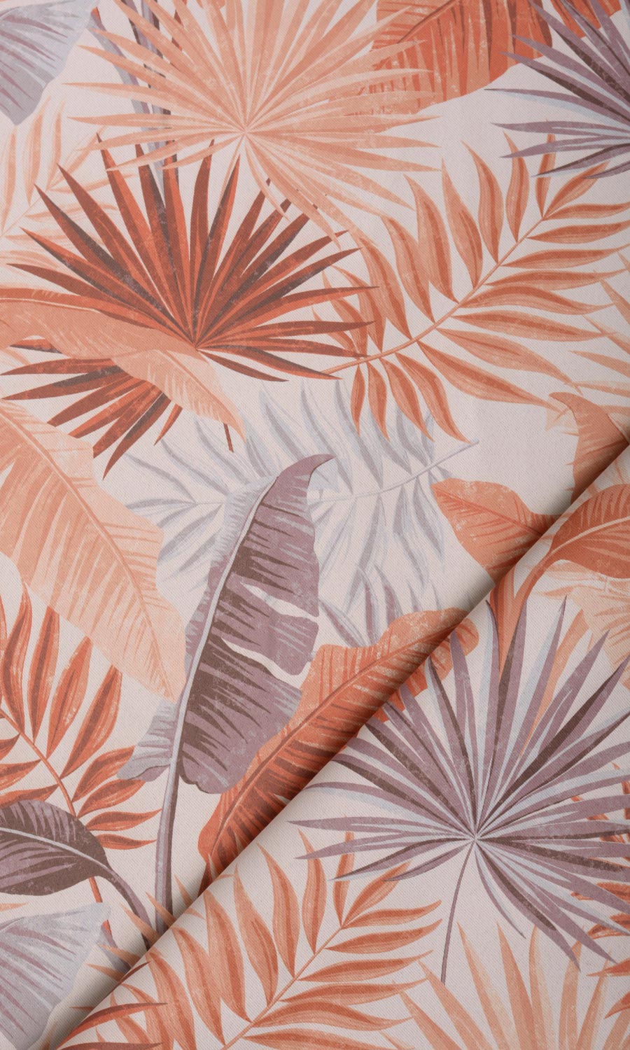 Botanical Floral Home Textile Fabric Material By the Yard (Burnt Orange)