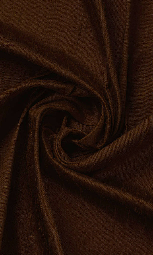 Pure Silk Fabric Blinds (Brown)