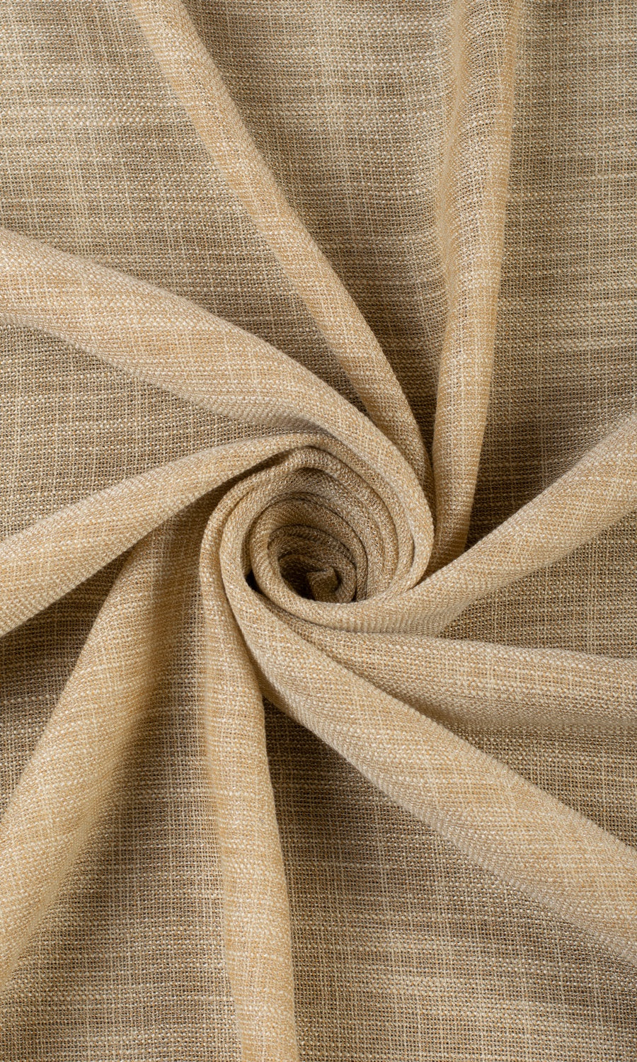 Textured Sheer Window Treatments Fabric Sample (Mustard Beige)