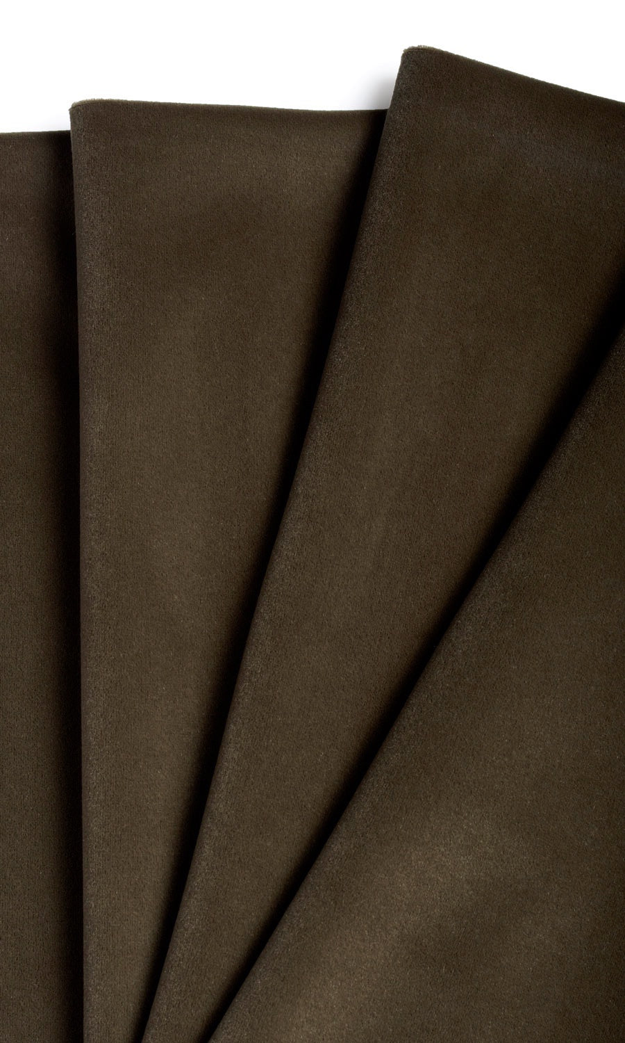Velvet Fabric Material By the Yard (Dark Brown)