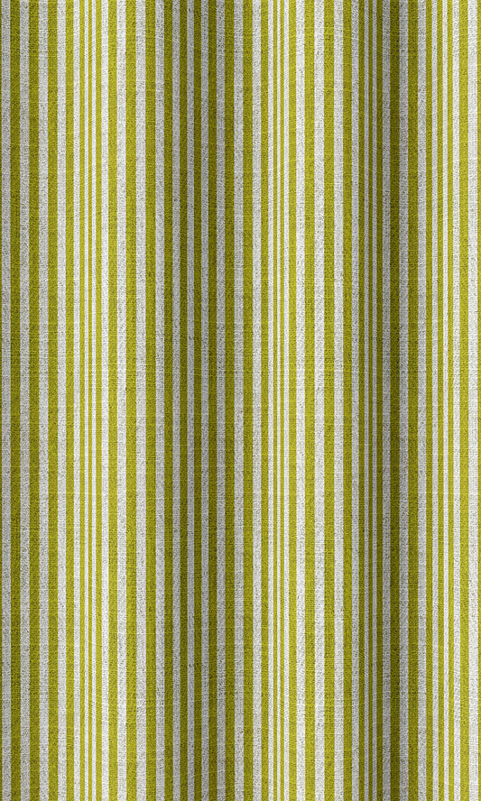 Modern Striped Home Décor Fabric By the Yard (Apple Green)