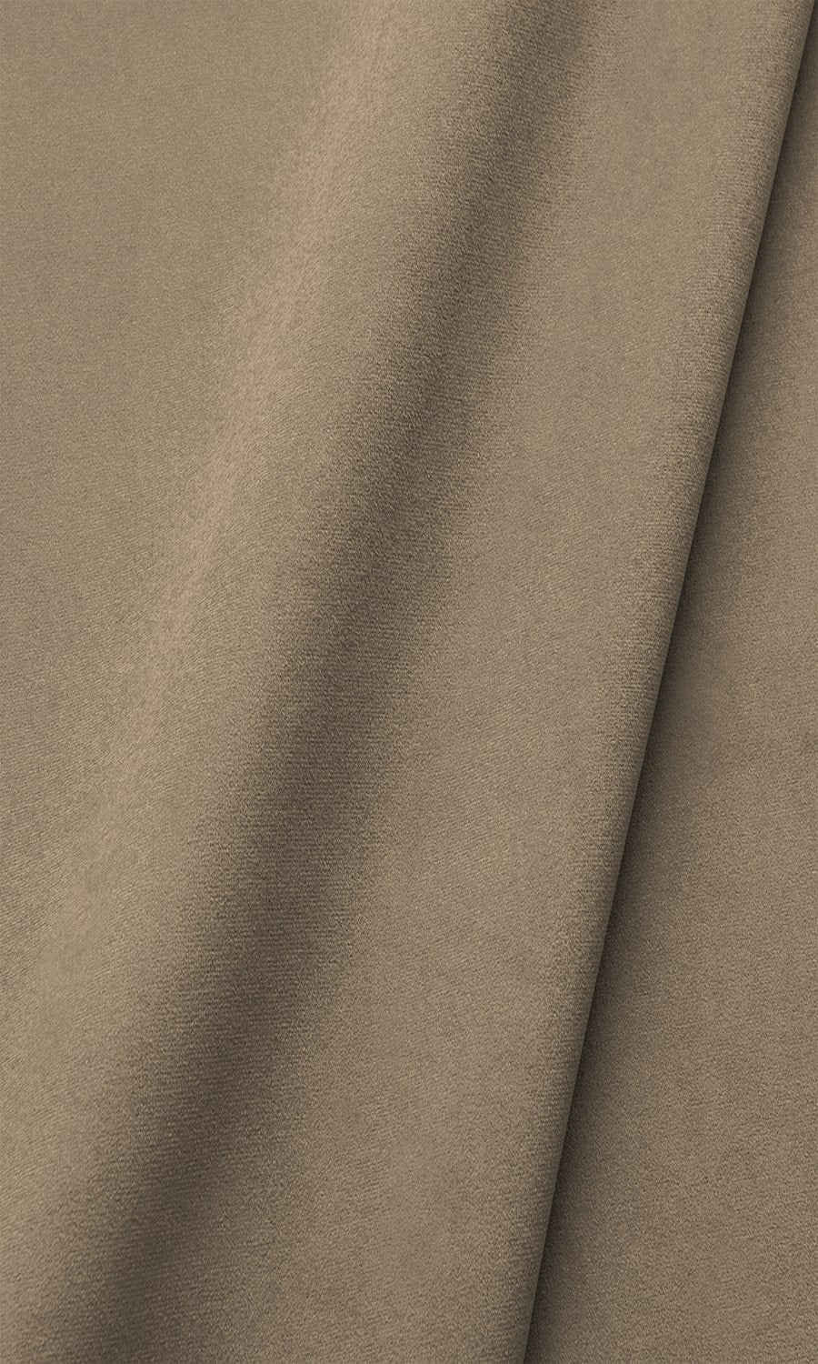 Velvet Window Treatments Fabric By the Yard (Fawn/ Tan Brown)
