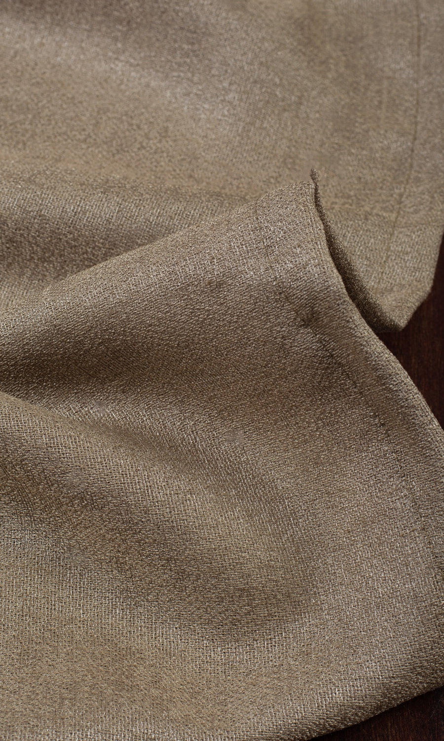 Semi-Sheer Fabric Material By the Yard (Caramel Brown)