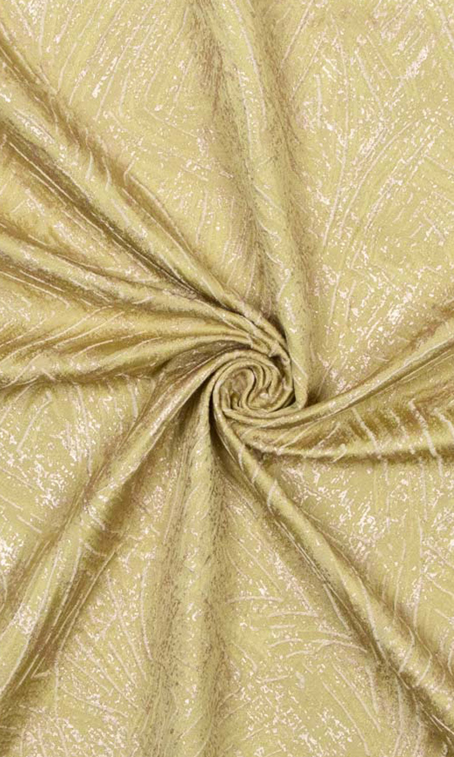 Textured Home Textile Fabric Material By the Yard (Chartreuse Yellow/ White)