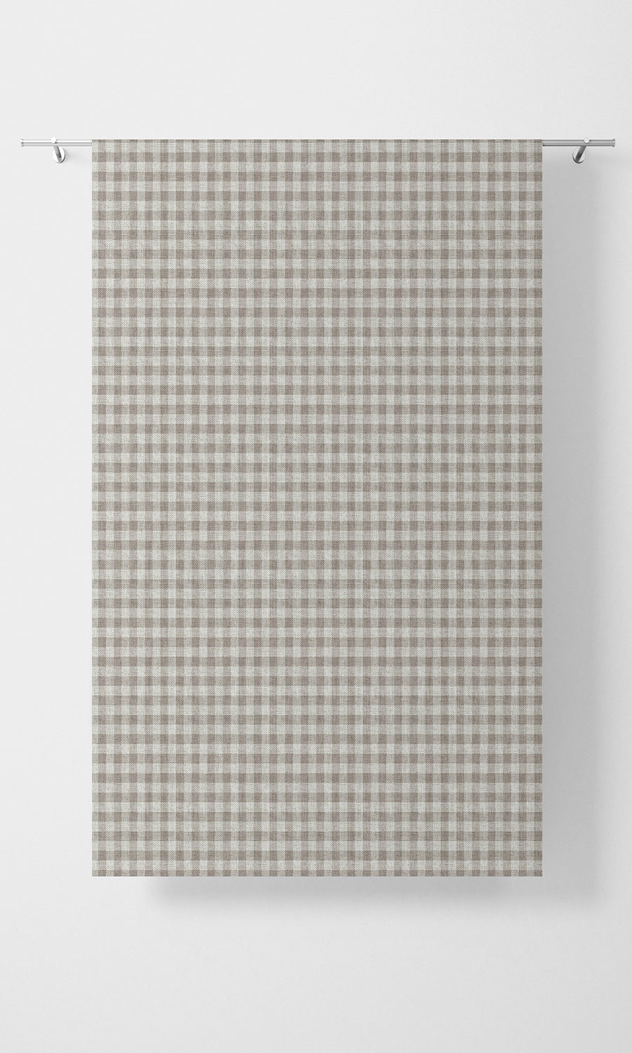 Check Patterned Home Textile Fabric Material By the Yard (Grey/ White)