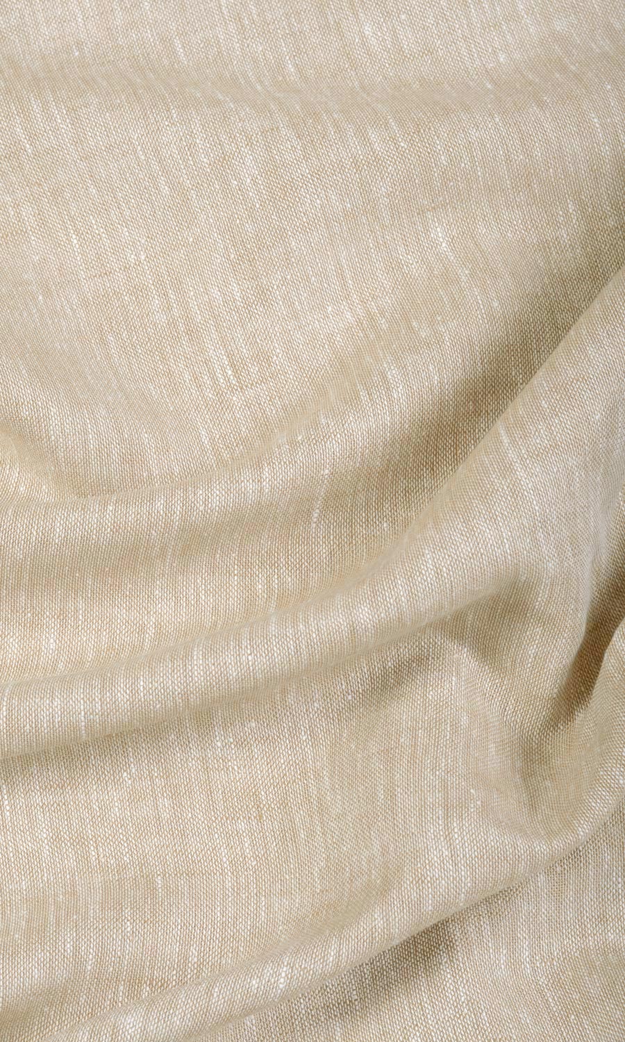 Sheer Linen Free Fabric Material Sample (Beige)