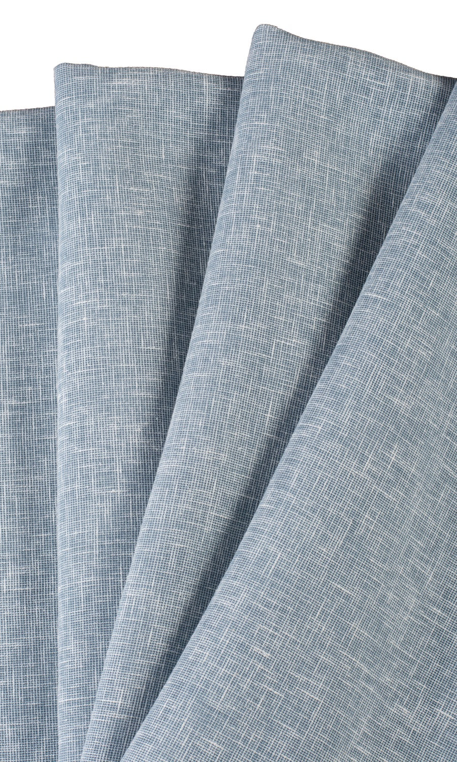 Textured Sheer Fabric Material By the Yard (Blue)