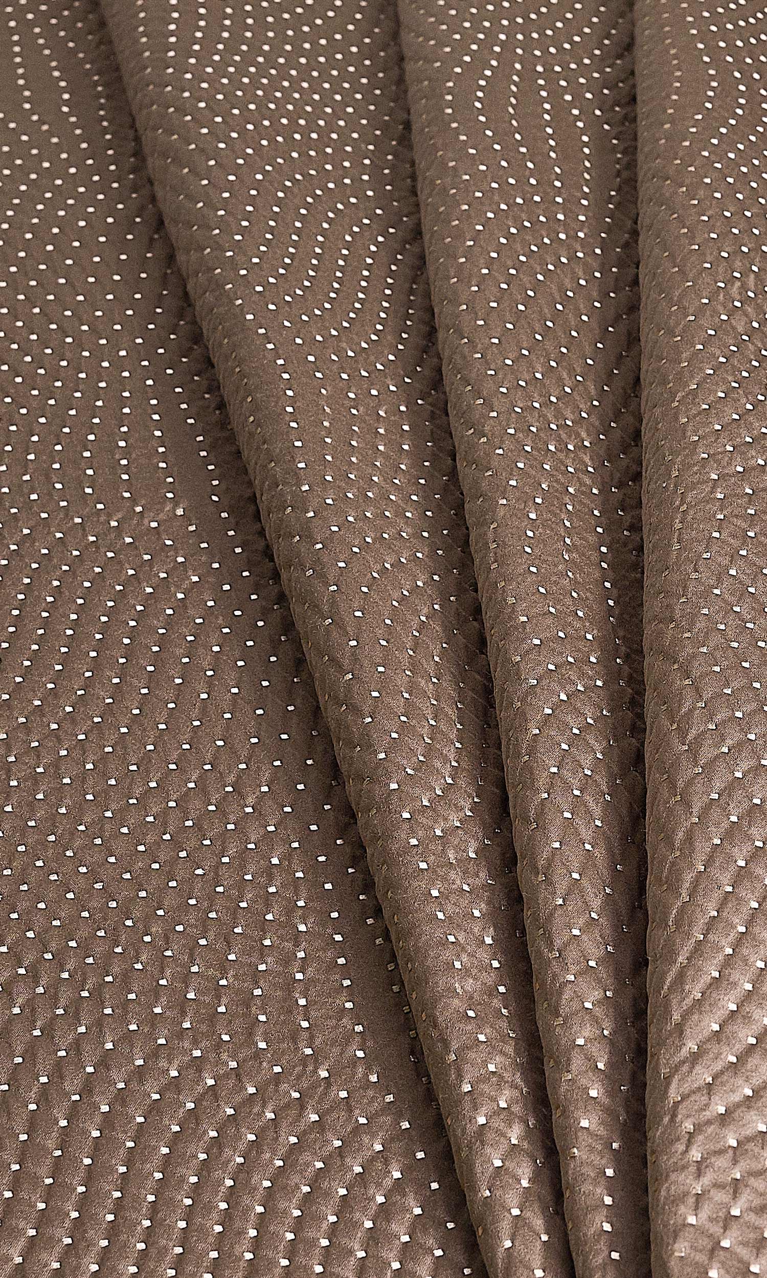 Silk-Blend Home Décor Fabric By the Yard (Caramel Brown)