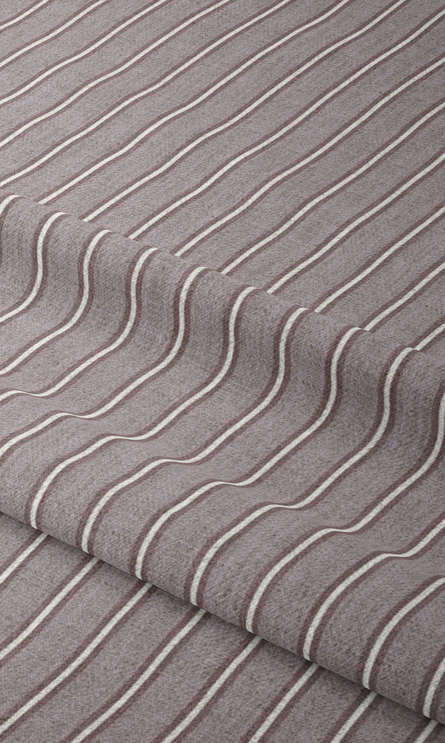 Modern Striped Home Textile Fabric Material By the Yard (Plum Purple)