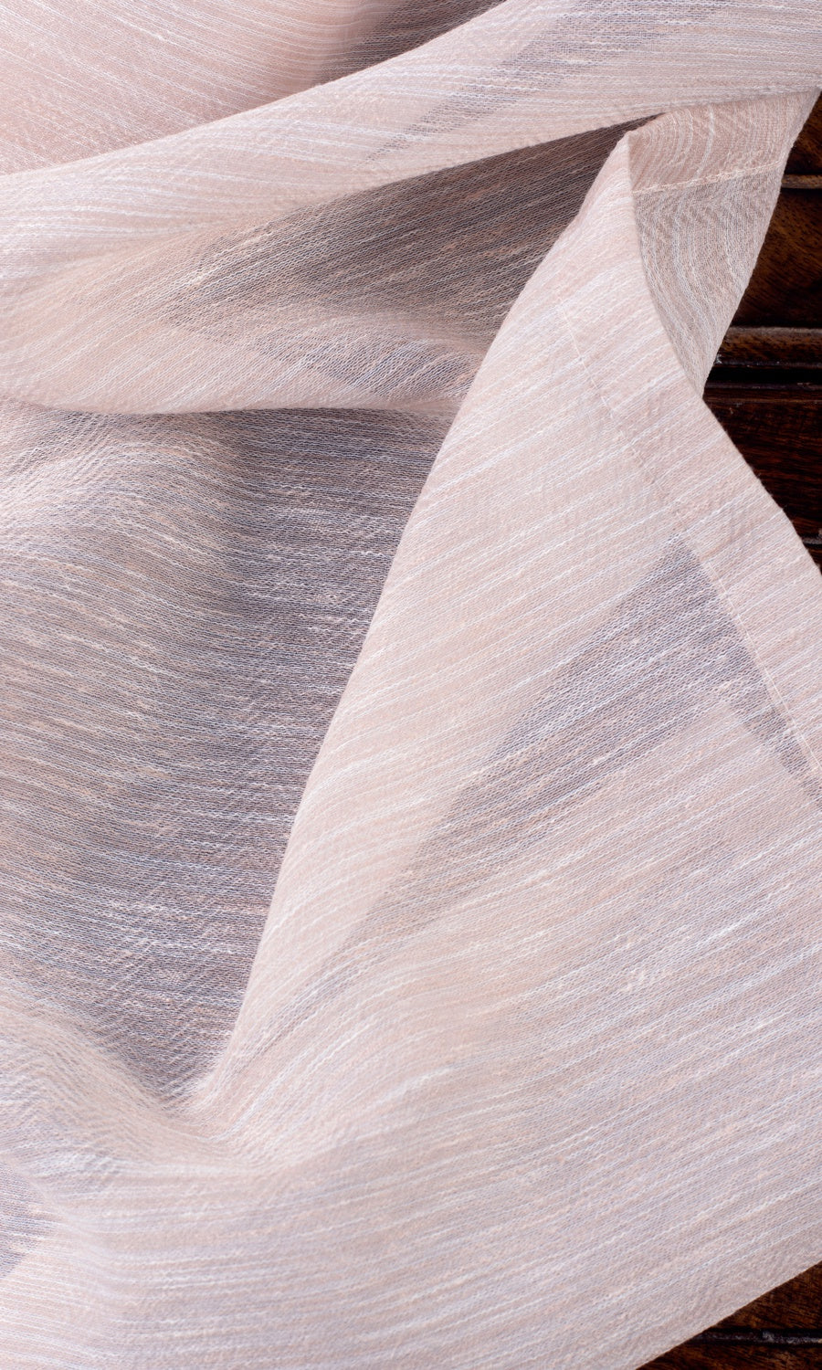 Textured Sheer Fabric Sample for Roman Blinds & Shades (Peach/ Pink)