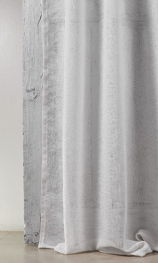 Sheer Fabric Blinds (White)