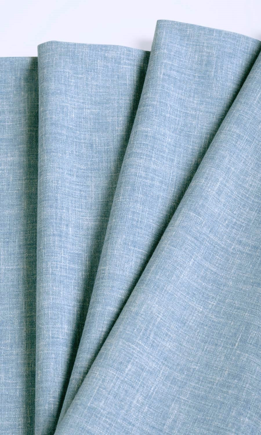 Poly-Cotton Blend Fabric Material By the Yard (Pale Cobalt)