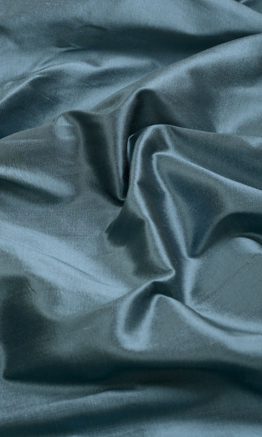Shantung Silk Fabric Material By the Yard (Denim Blue)