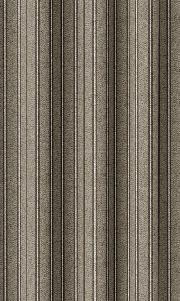Striped Home Décor Fabric Sample (Beige & Brown)