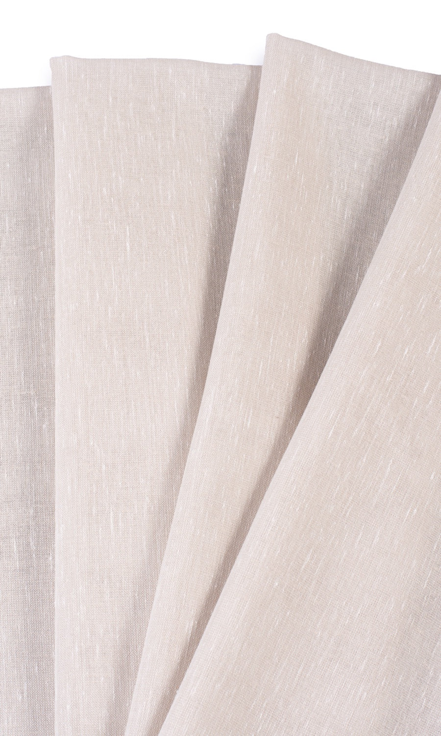 Plain Sheer Fabric By the Yard for Curtains & Drapes (Greige/ Warm Ivory)