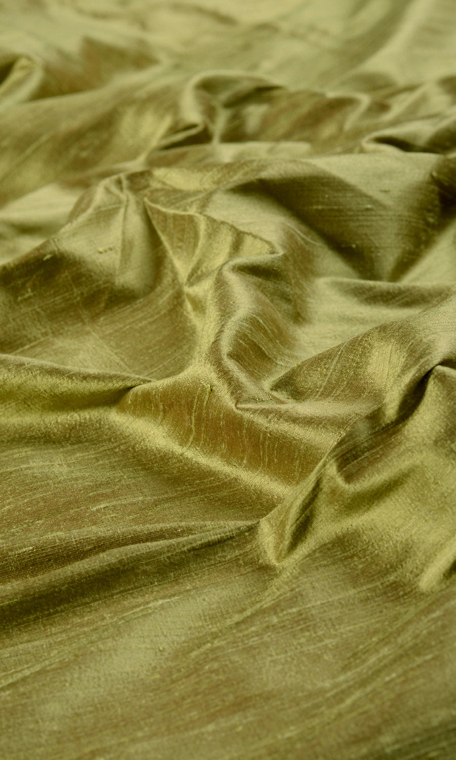Pure Silk Fabric By the Yard for Curtains & Drapes (Olive Green)
