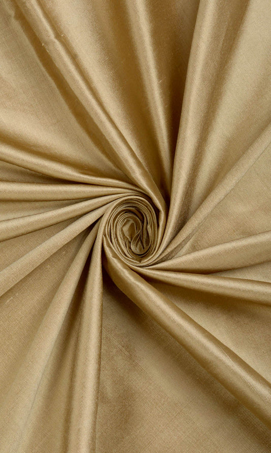 Shantung Silk Blinds (Golden Beige/ Ochre Yellow)