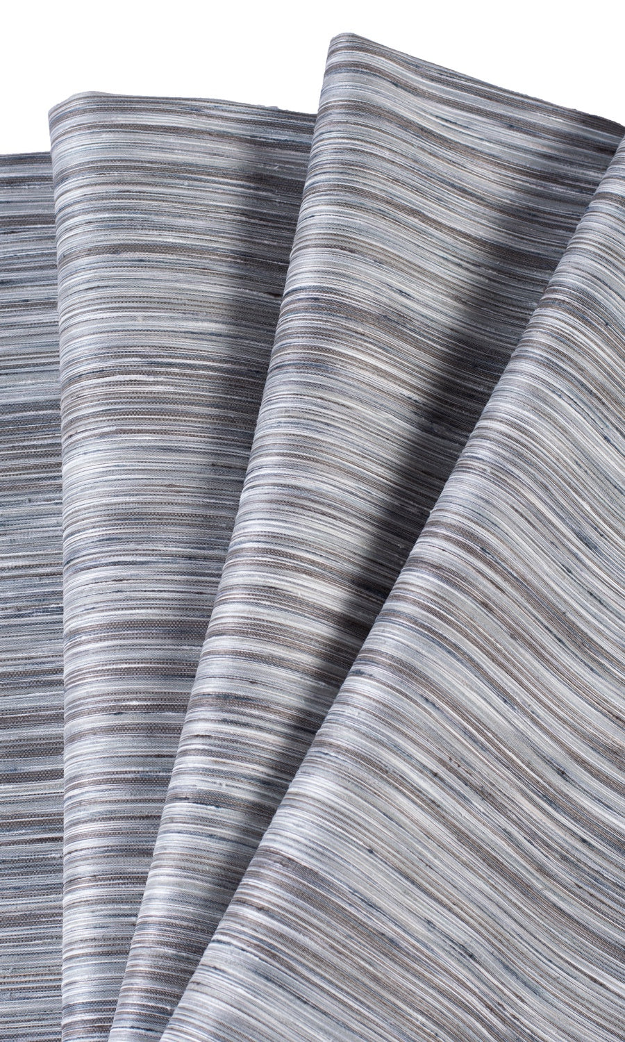Textured Home Textile Fabric Material Sample (Charcoal Gray/ Black)