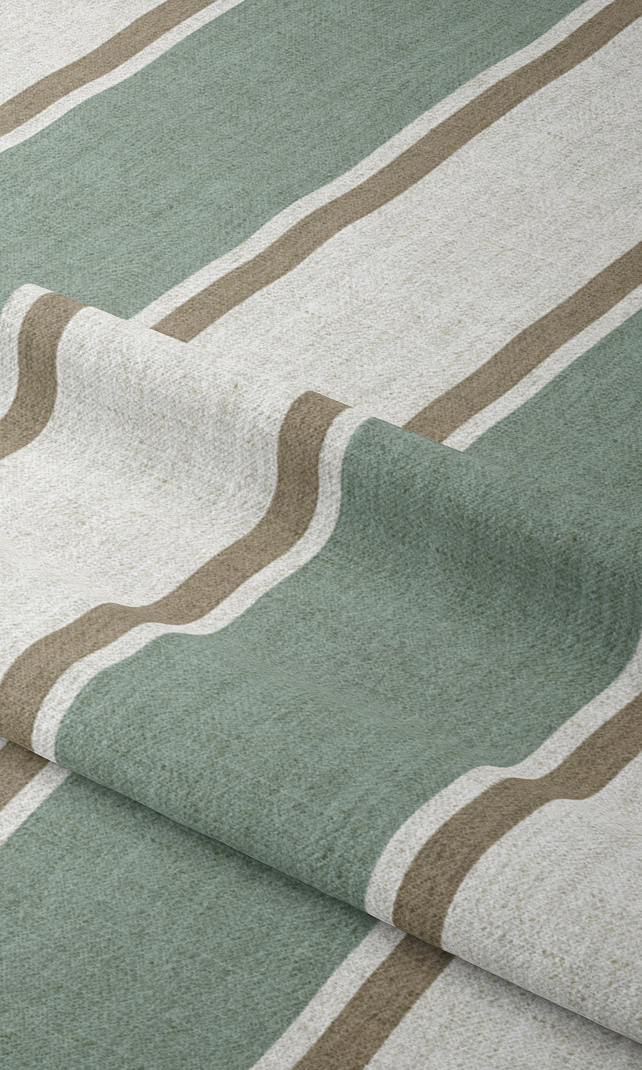 Striped Window Treatments Fabric By the Yard (Blue/ Brown/ White)