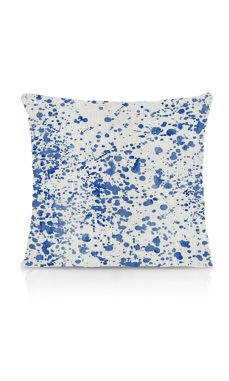 Abstract Print Home Textile Fabric Material By the Metre (Eggshell White/ Blue)