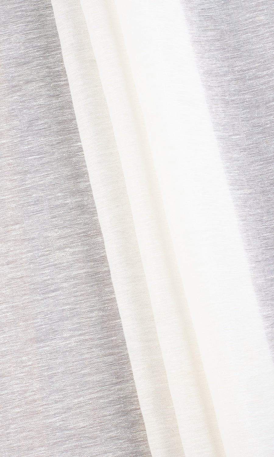 Plain Semi-Sheer Home Textile Fabric Material By the Yard (White)