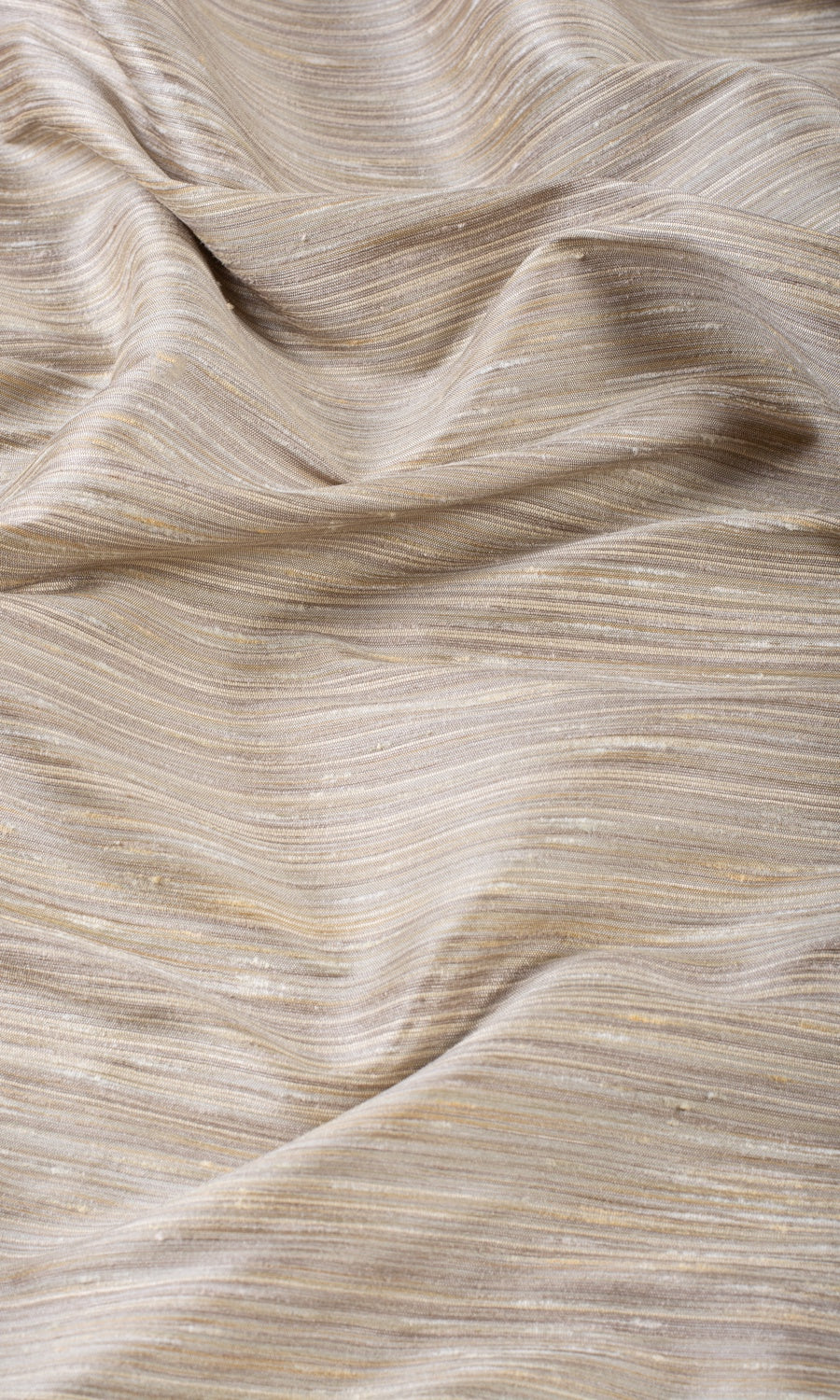 Faux Silk Fabric Sample for Roman Blinds & Shades (Sepia Beige)