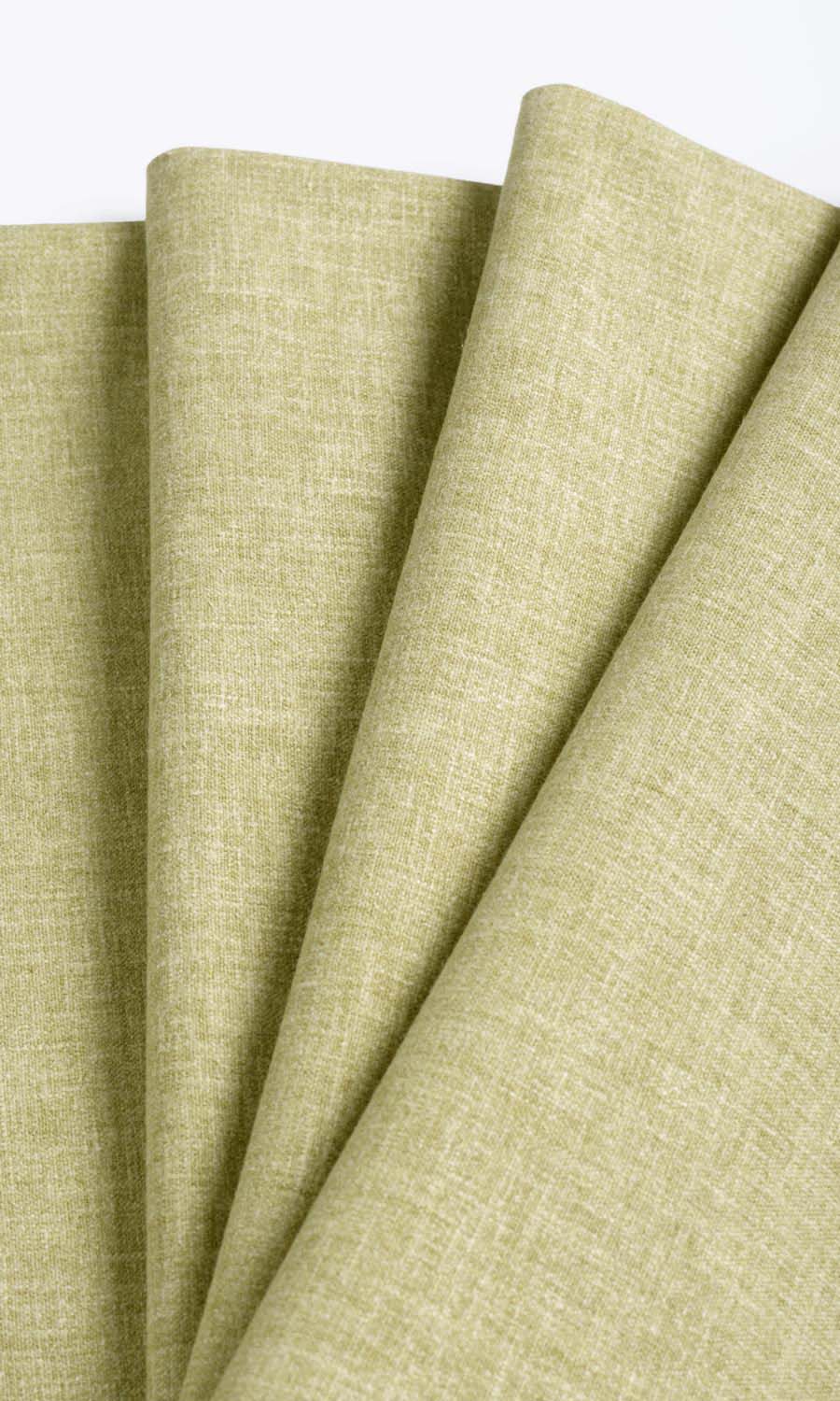 Poly-Cotton Window Treatments Fabric By the Yard (Pale Olive)