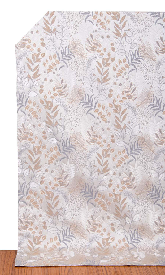 Ogee Embroidery Blinds (White/ Yellow)