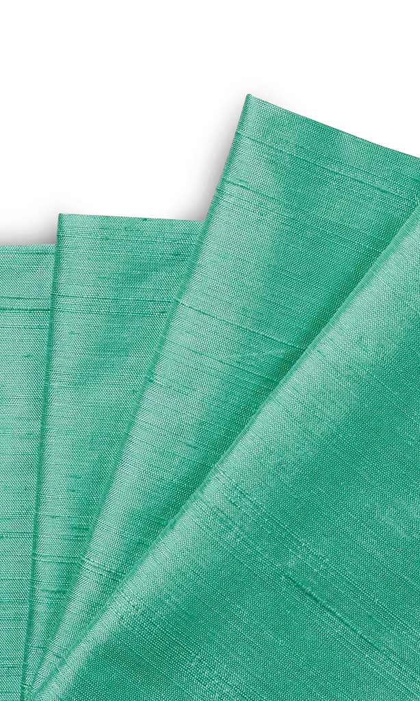 Pure Silk Window Treatments Fabric By the Yard (Mint Sea Green)