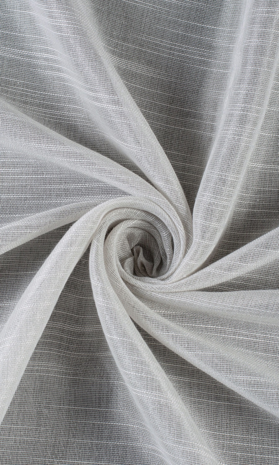 Plain Sheer Fabric Sample for Roman Blinds & Shades (Light Gray)