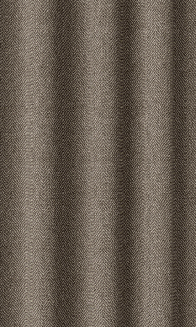 Herringbone Textured Home Décor Fabric By the Yard (Brown)