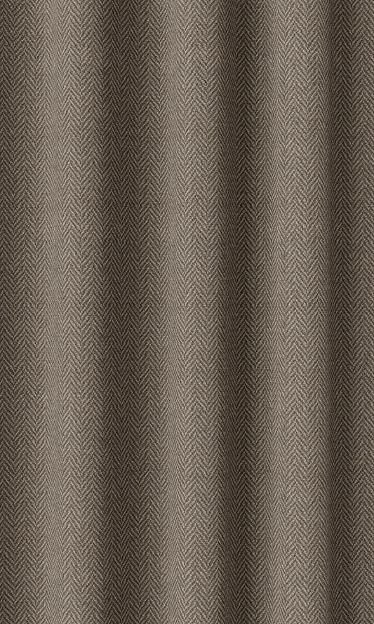 Herringbone Textured Home Décor Fabric By the Yard (Brown)