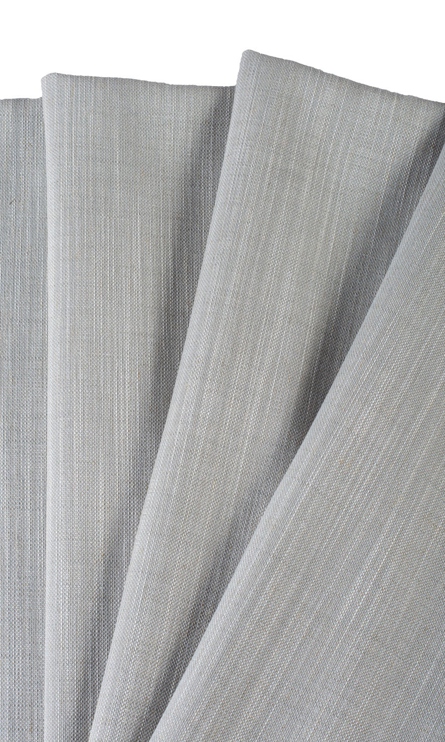 Plain Linen-Blend Free Fabric Material Sample (Gray)