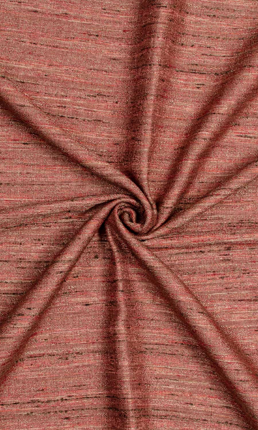 Faux Silk Textured Home Textile Fabric Material By the Yard (Brick Red)