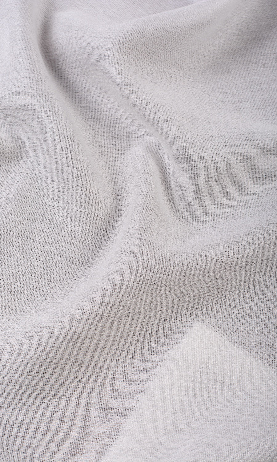 Plain Semi-Sheer Fabric Sample for Roman Blinds & Shades (Pearl White)